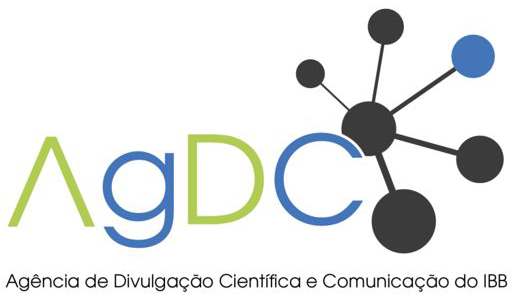 Logotipo da Agência de Divulgação Científica e Comunicação do IBB